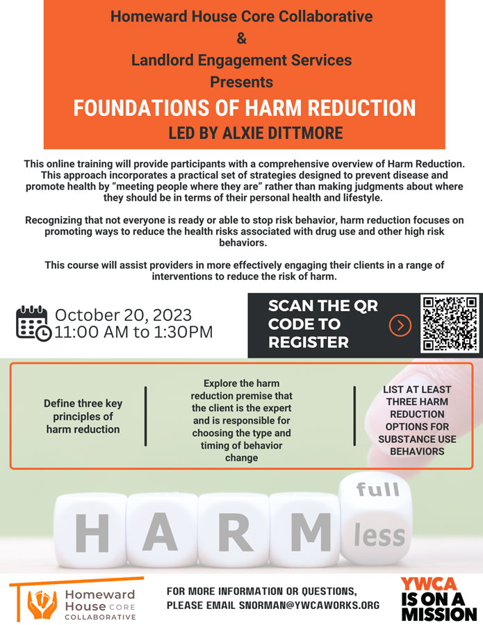 Harm Reduction Workshop October 20th 23